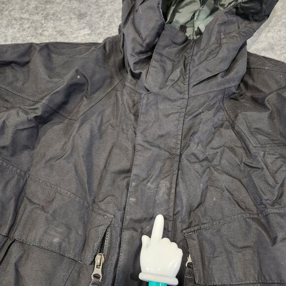 Burton Dryride Mens XL Black Hooded Shell Distraction Ski Snowboard Jacket - Picture 11 of 16